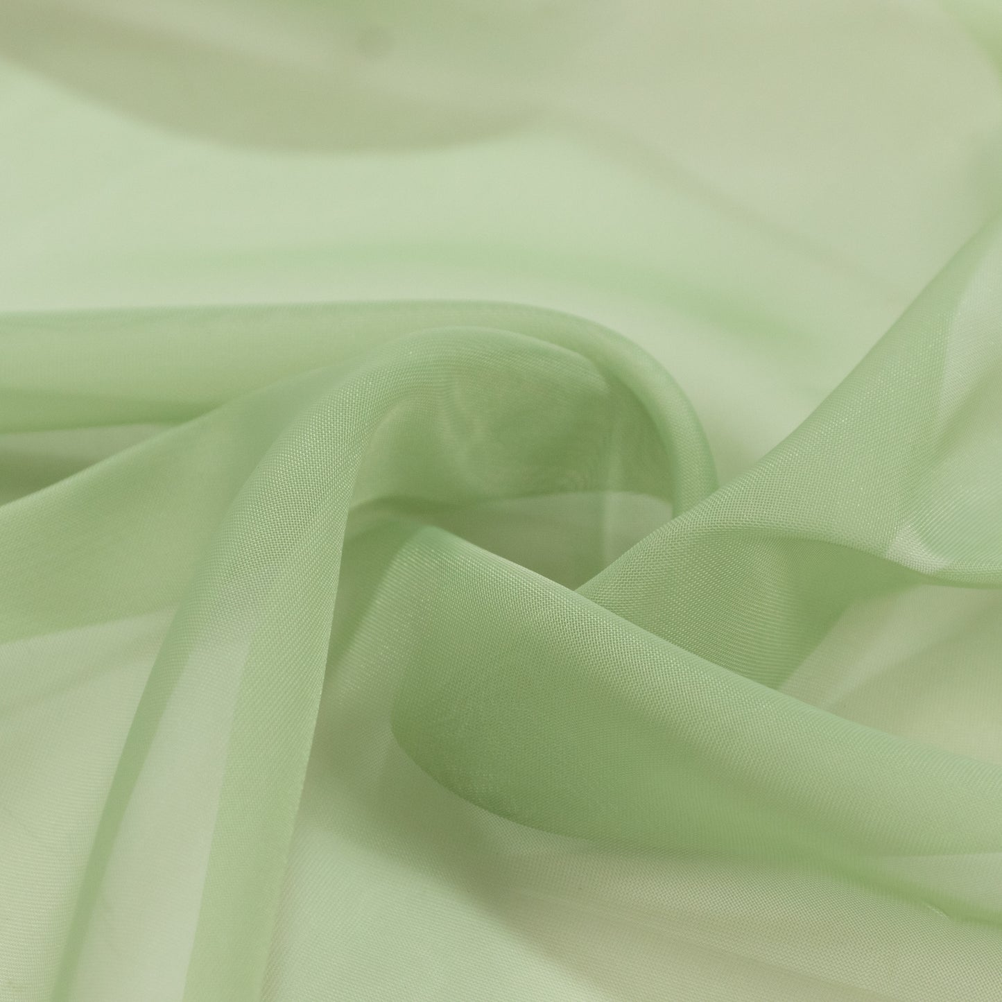 Sage green chiffon backdrop curtain panel, sheer and flame resistant. #whtbkgd
