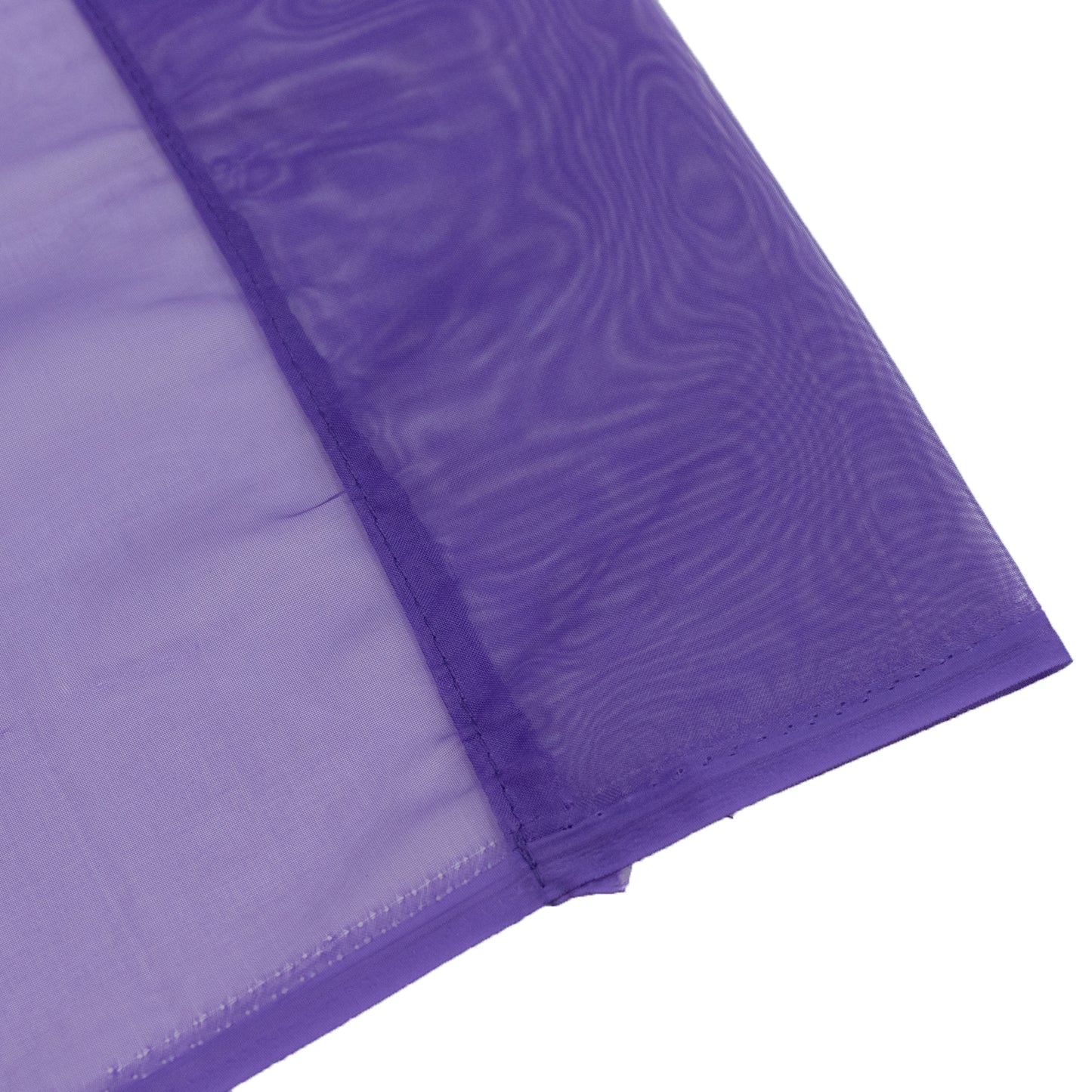 Purple chiffon backdrop curtain panel, durable and flame resistant.