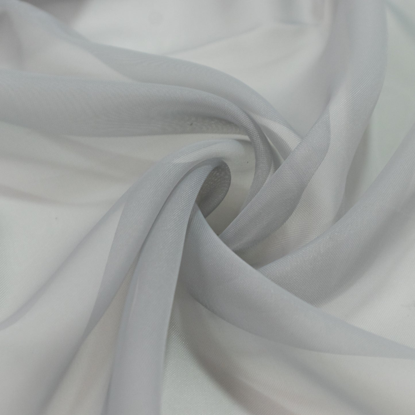 Silver chiffon backdrop curtain panel, sheer and flame resistant. #whtbkgd