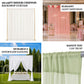 10ft x 12ft Chiffon Backdrop Curtain Panel – Durable Flame Resistant Sheer Draping Fabric with Rod P