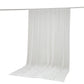 Ivory chiffon backdrop curtain panel, sheer and flame resistant.