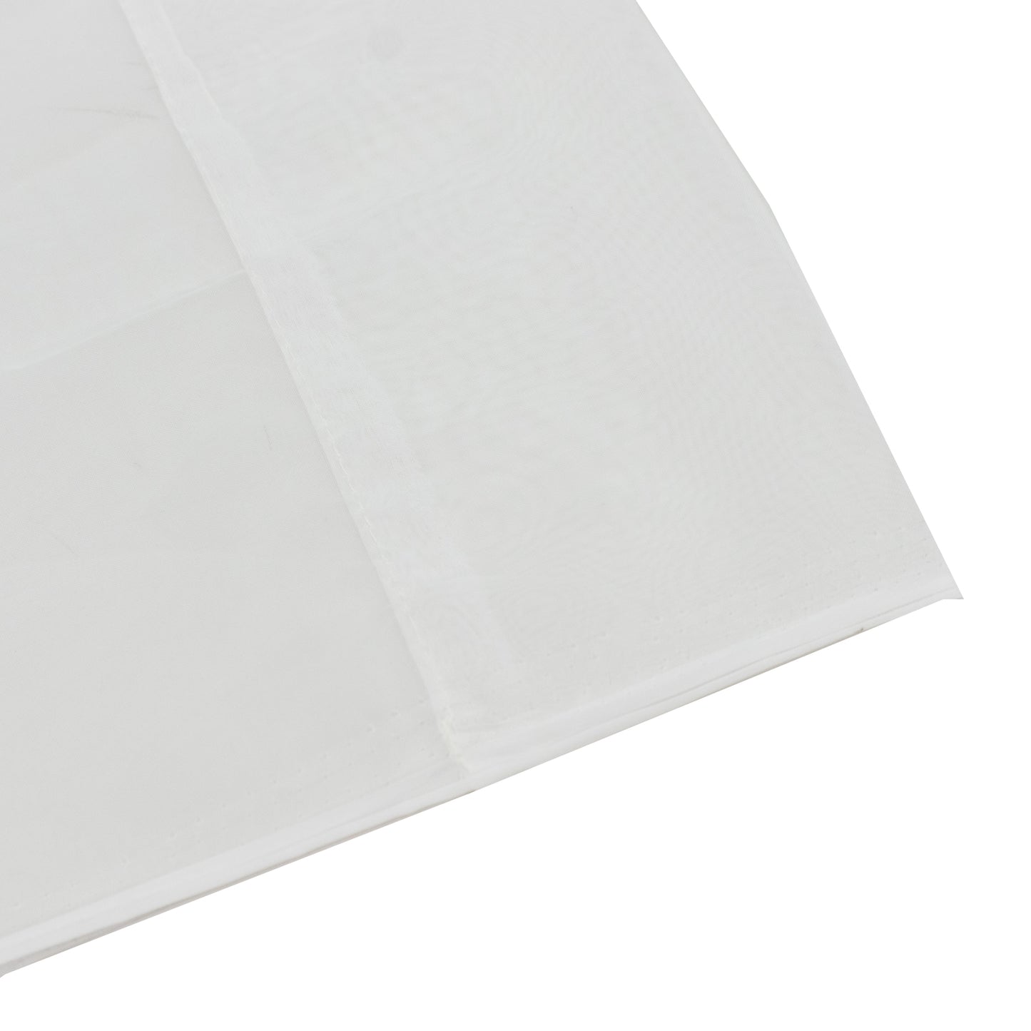 Ivory chiffon backdrop curtain panel, durable and flame resistant.
