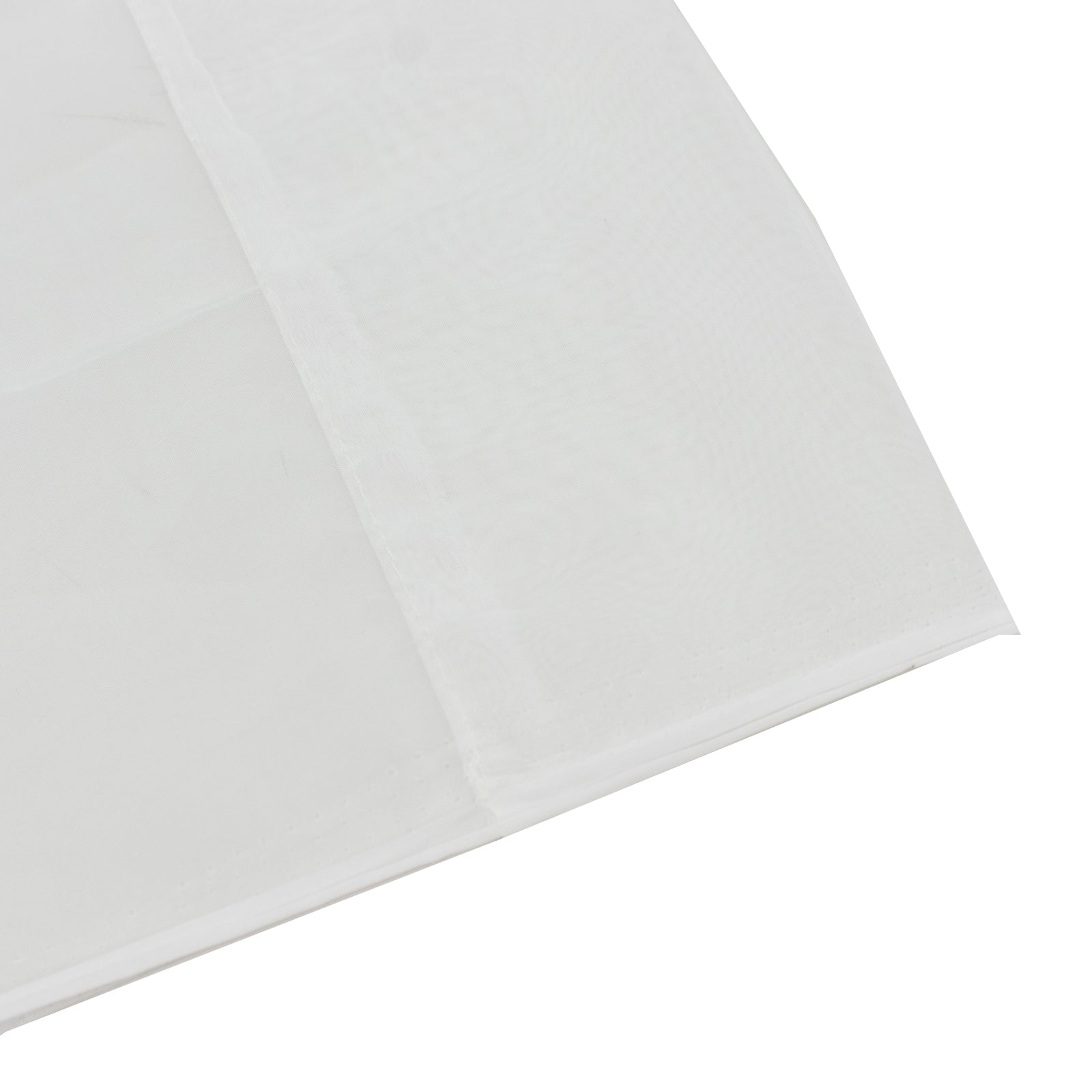 Ivory chiffon backdrop curtain panel, durable and flame resistant.
