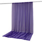 Purple chiffon backdrop curtain panel, sheer and flame resistant.