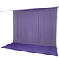 Purple chiffon backdrop curtain panel for decorative draping.