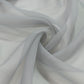 Silver chiffon backdrop curtain panel, sheer and flame resistant fabric. #whtbkgd