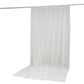 White chiffon backdrop curtain panel, durable and flame resistant.
