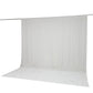 White chiffon backdrop curtain panel, durable and flame resistant.