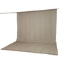 Natural sheer chiffon backdrop curtain panel, 10ft x 14ft, flame resistant.