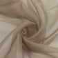 Natural chiffon backdrop curtain panel in a sheer, flame-resistant fabric.