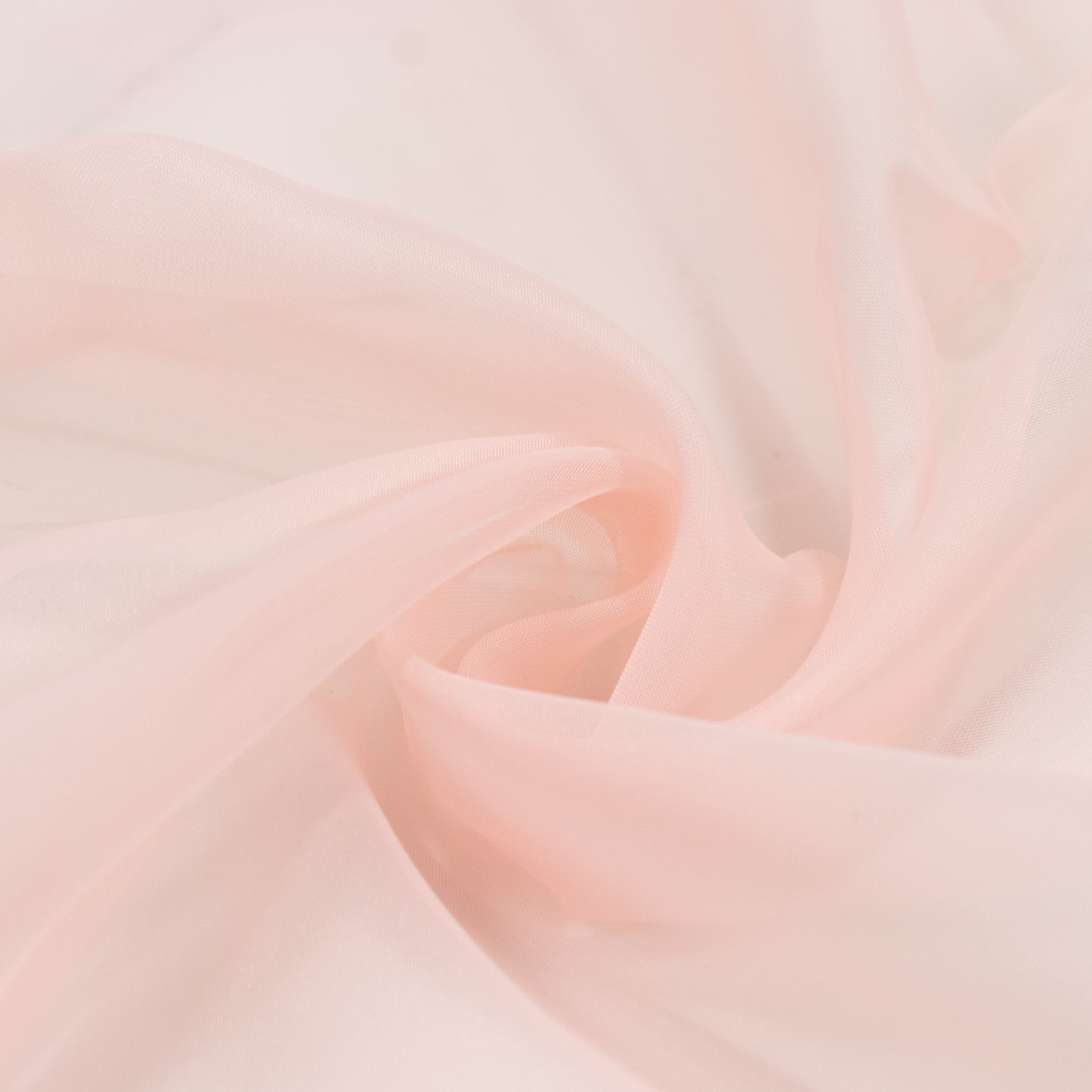 Blush chiffon backdrop curtain panel, sheer and flame resistant fabric.
