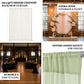 10ft x 14ft Chiffon Backdrop Curtain Panel – Durable Flame Resistant Sheer Draping Fabric with Rod P