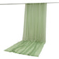 Sage green chiffon backdrop curtain panel draping fabric. #whtbkgd