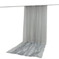 Silver chiffon backdrop curtain panel, durable and flame resistant. #whtbkgd