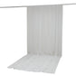 White chiffon backdrop curtain panel for draping and decoration. #whtbkgd