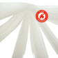 Ivory Sheer Ceiling Drapes Durable Flame Resistant Curtain Panels 10 Feet x 20 Feet#whtbkgd