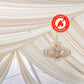 10ftx20ft Nude Sheer Durable Flame Resistant Ceiling Drape Curtain Panels