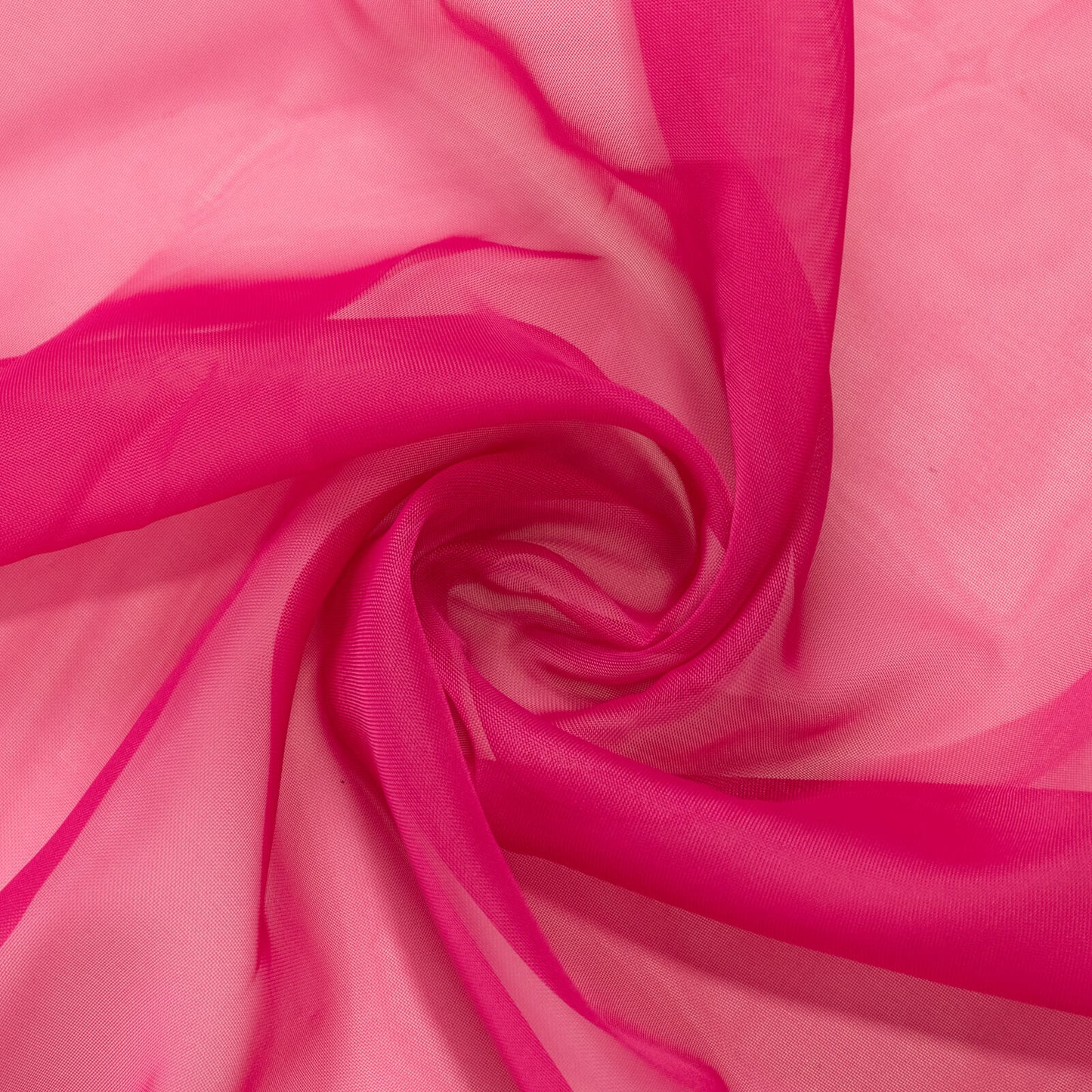 5ftx32ft Premium Fuchsia Chiffon Curtain Panel, Durable Flame Resistant Backdrop Ceiling Drapery With Rod Pocket