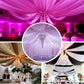 10ftx40ft White Sheer Ceiling Drape Curtain Panels Durable Flame Resistant Fabric