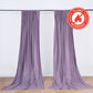 2 Pack Violet Amethyst Scuba Polyester Event Curtain Drapes, Durable Flame Resistant Backdrop Event Panels Wrinkle Free with Rod Pockets - 10ftx10ft