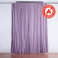 10 Feet x 10 Feet Curtain 2 Pack with Violet Amethyst Fire Retardant Polyester and Rod Pockets