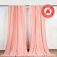 2 Pack Dusty Rose Scuba Polyester Event Curtain Drapes, Durable Flame Resistant Backdrop Event Panels Wrinkle Free with Rod Pockets - 10ftx10ft
