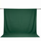 Scuba Polyester Event Backdrop Curtain Hunter Emerald Green 10ftx10ft Durable Flame Resistant Wrinkl