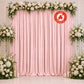 Scuba Polyester Event Backdrop Curtain Blush 10ftx10ft Durable Flame Resistant Wrinkle-Free Photogra