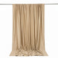 Scuba Polyester Event Backdrop Curtain Beige 10ftx10ft Durable Flame Resistant Wrinkle-Free Photogra