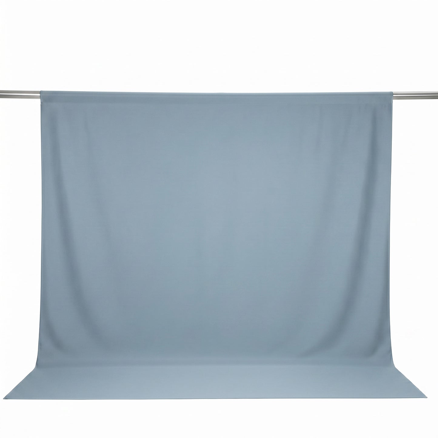 Scuba Polyester Event Backdrop Curtain Dusty Blue 10ftx10ft Durable Flame Resistant Wrinkle-Free Pho