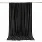 Scuba Polyester Event Backdrop Curtain Black 10ftx10ft Durable Flame Resistant Wrinkle-Free Photogra
