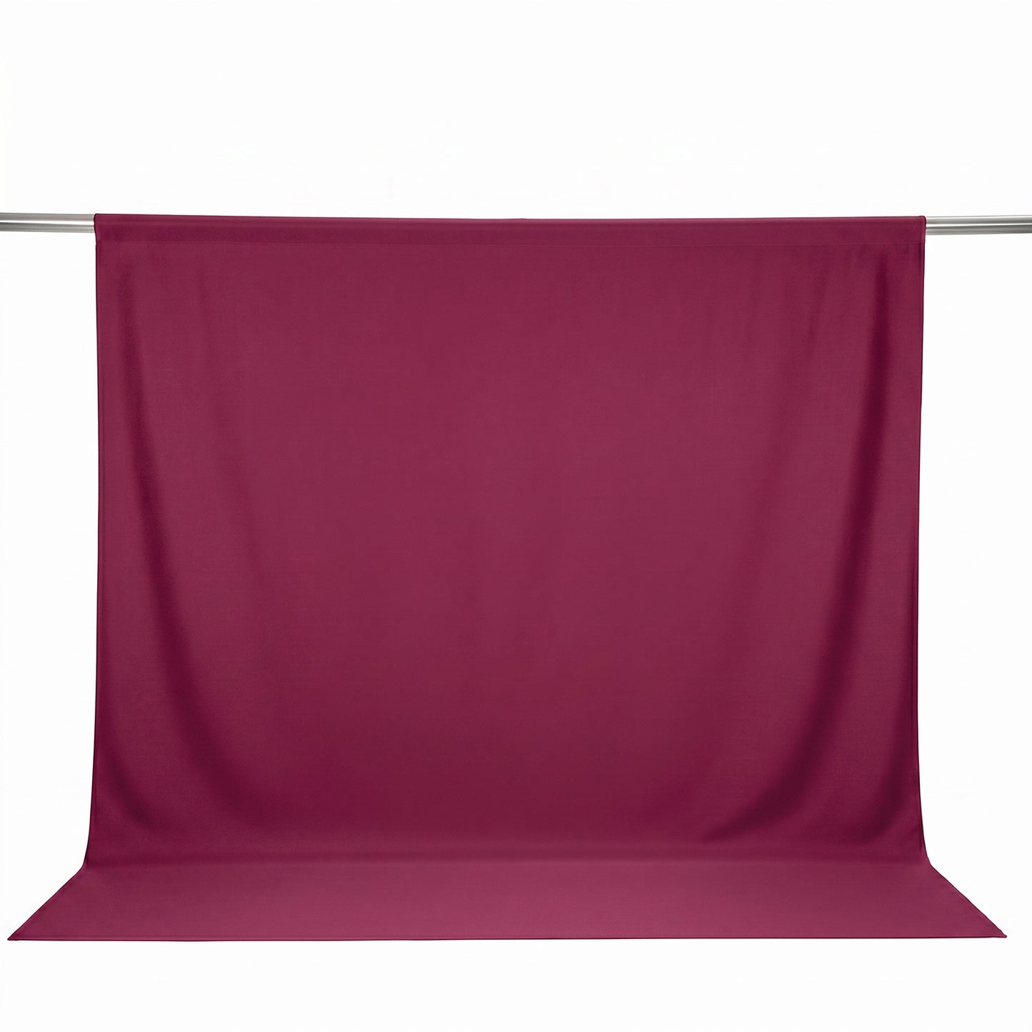 Scuba Polyester Event Backdrop Curtain Burgundy 10ftx10ft Durable Flame Resistant Wrinkle-Free Photo
