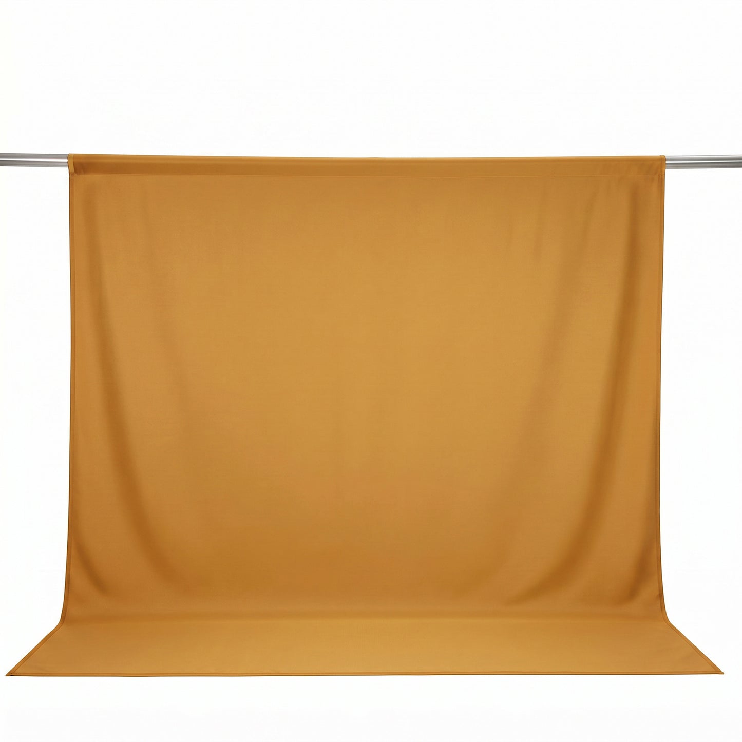 Scuba Polyester Event Backdrop Curtain Gold 10ftx10ft Durable Flame Resistant Wrinkle-Free Photograp