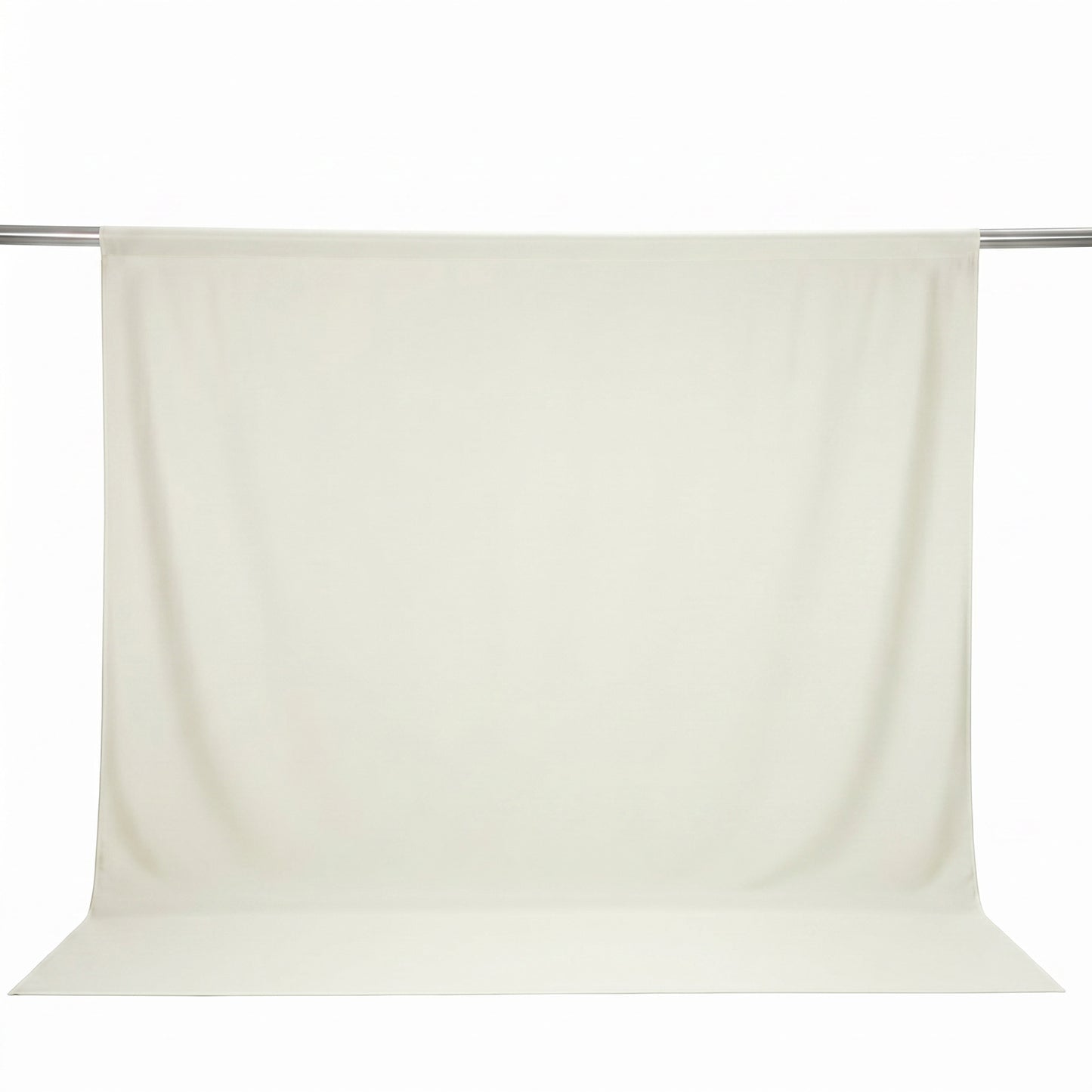 Scuba Polyester Event Backdrop Curtain Ivory 10ftx10ft Durable Flame Resistant Wrinkle-Free Photogra