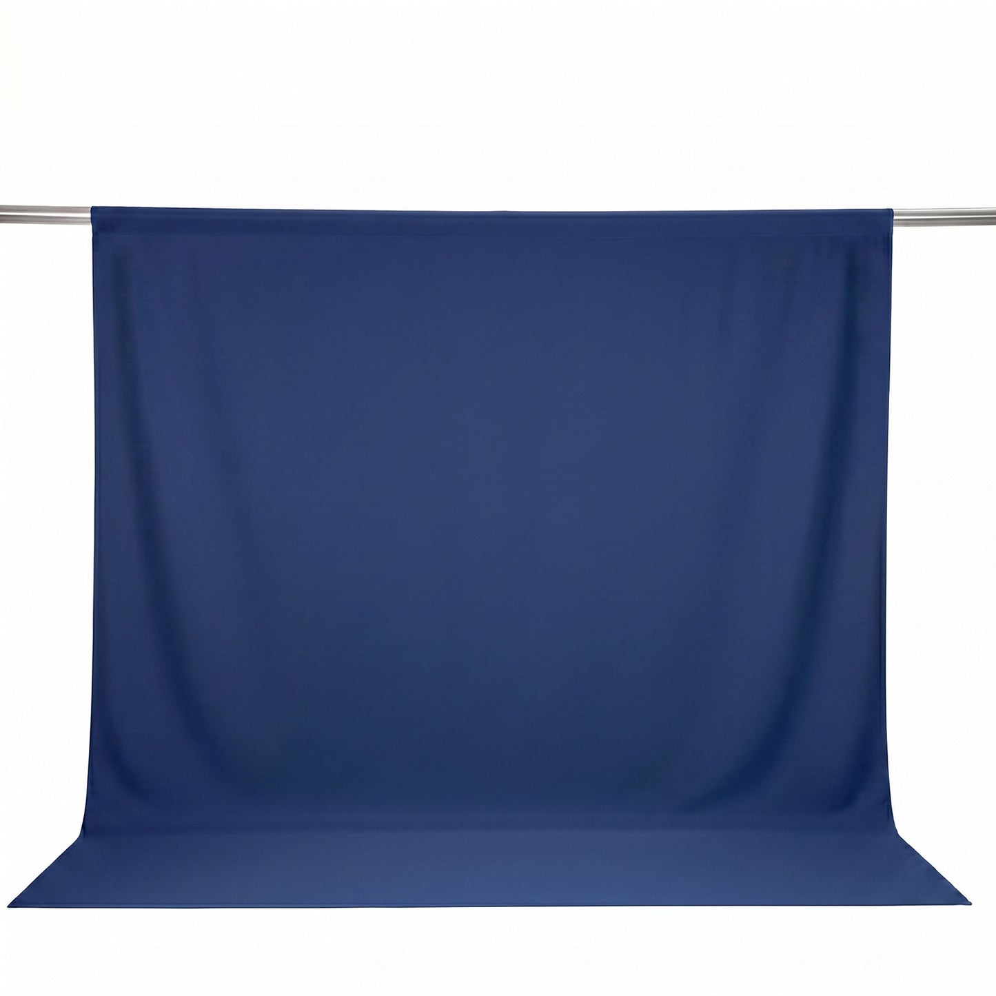 Scuba Polyester Event Backdrop Curtain Navy Blue 10ftx10ft Durable Flame Resistant Wrinkle-Free Phot