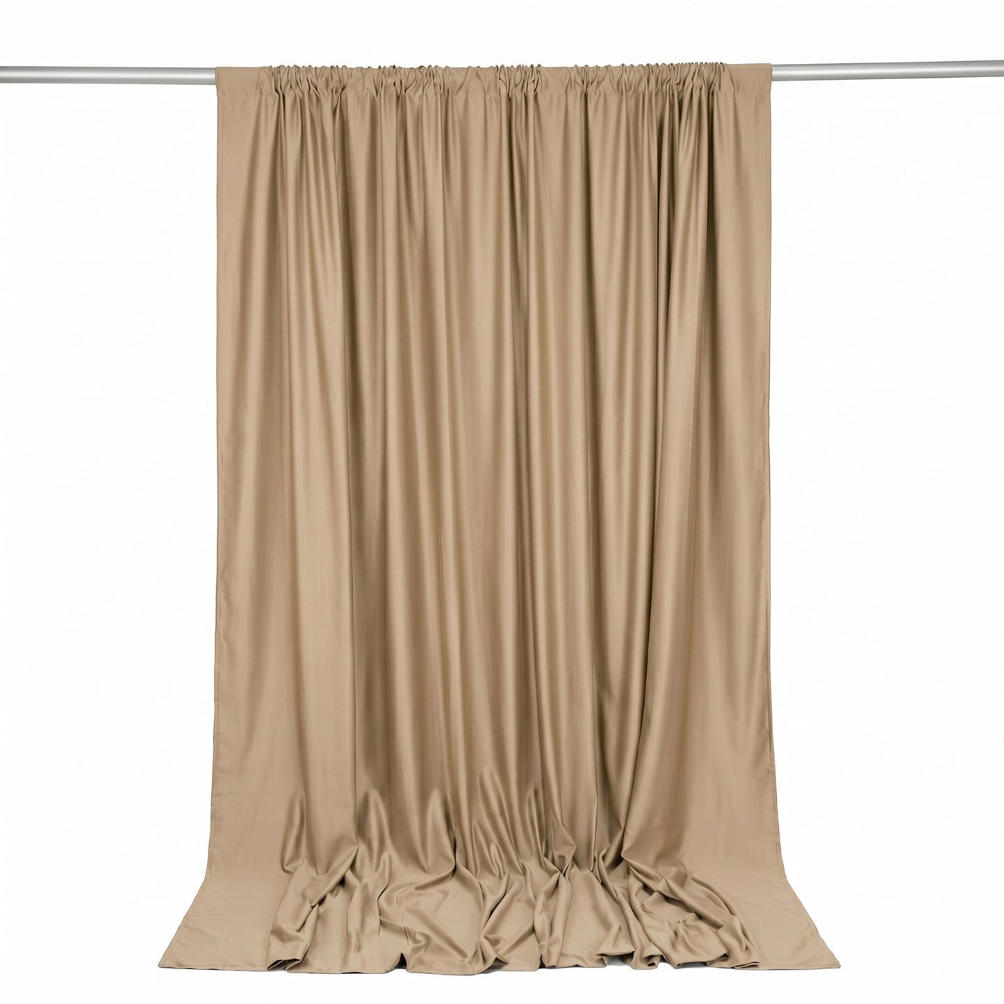 Scuba Polyester Event Backdrop Curtain Nude 10ftx10ft Durable Flame Resistant Wrinkle-Free Photograp