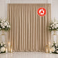 Scuba Polyester Event Backdrop Curtain Nude 10ftx10ft Durable Flame Resistant Wrinkle-Free Photograp