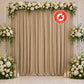 Scuba Polyester Event Backdrop Curtain Nude 10ftx10ft Durable Flame Resistant Wrinkle-Free Photograp