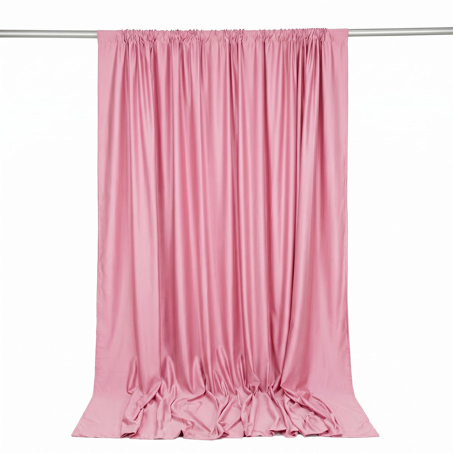 Scuba Polyester Event Backdrop Curtain Pink 10ftx10ft Durable Flame Resistant Wrinkle-Free Photograp