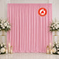 Scuba Polyester Event Backdrop Curtain Pink 10ftx10ft Durable Flame Resistant Wrinkle-Free Photograp