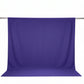 Scuba Polyester Event Backdrop Curtain Purple 10ftx10ft Durable Flame Resistant Wrinkle-Free Photogr
