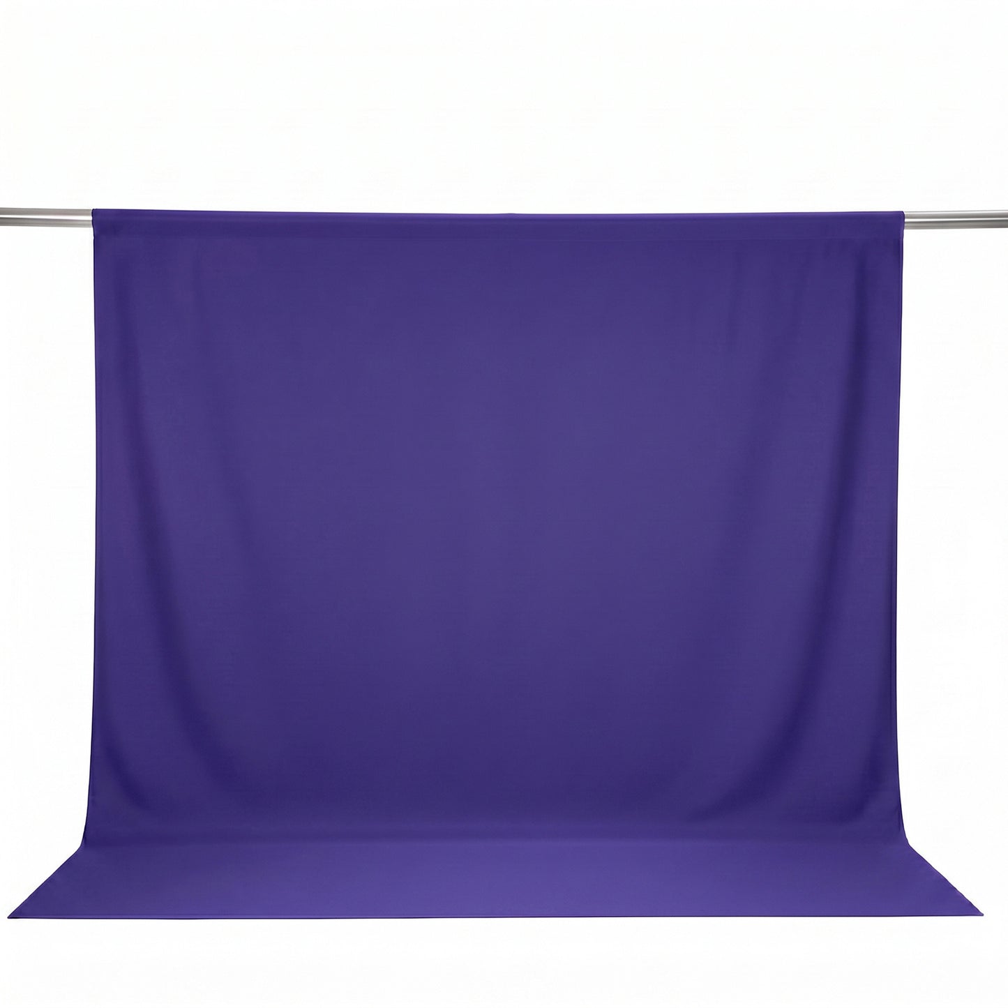 Scuba Polyester Event Backdrop Curtain Purple 10ftx10ft Durable Flame Resistant Wrinkle-Free Photogr