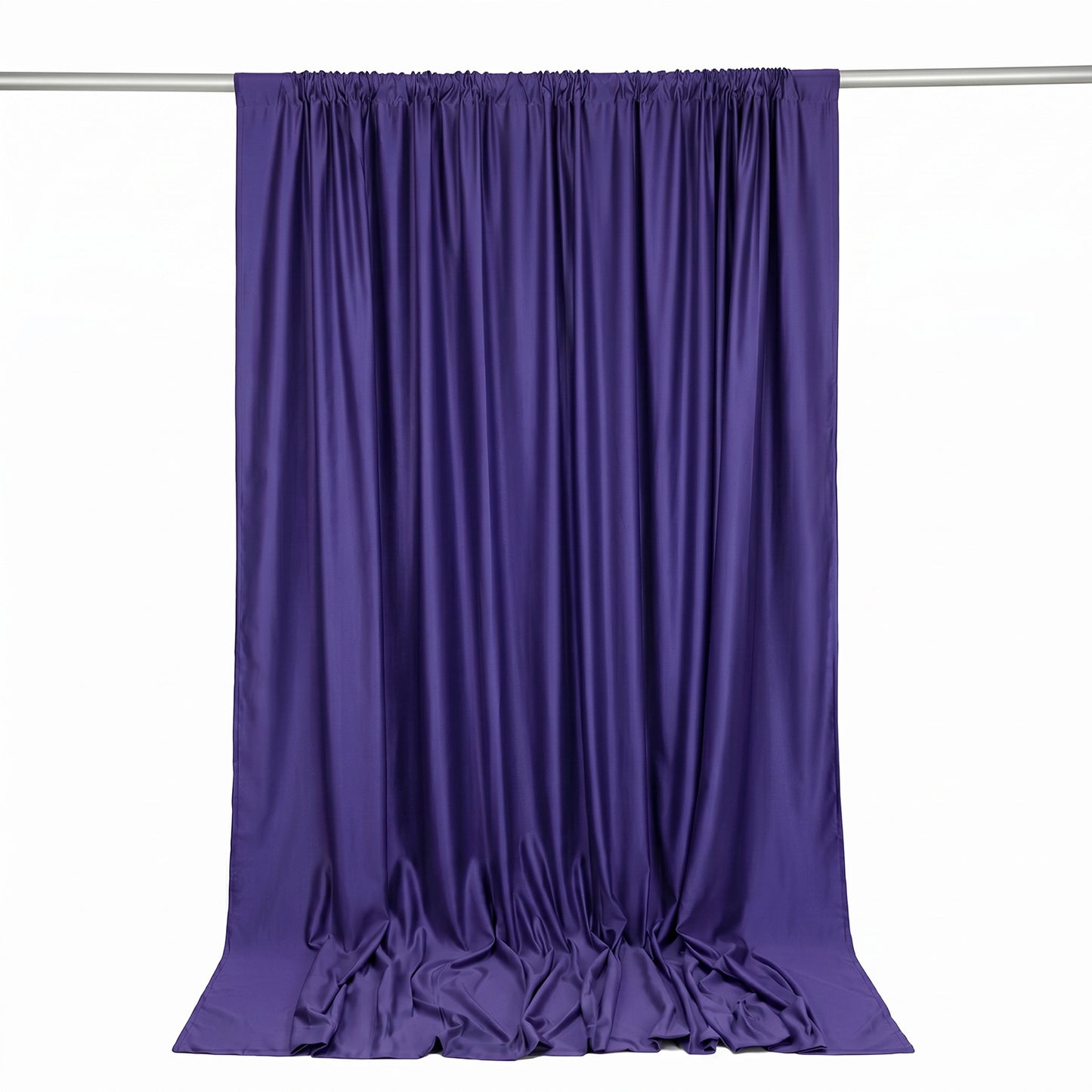 Scuba Polyester Event Backdrop Curtain Purple 10ftx10ft Durable Flame Resistant Wrinkle-Free Photogr