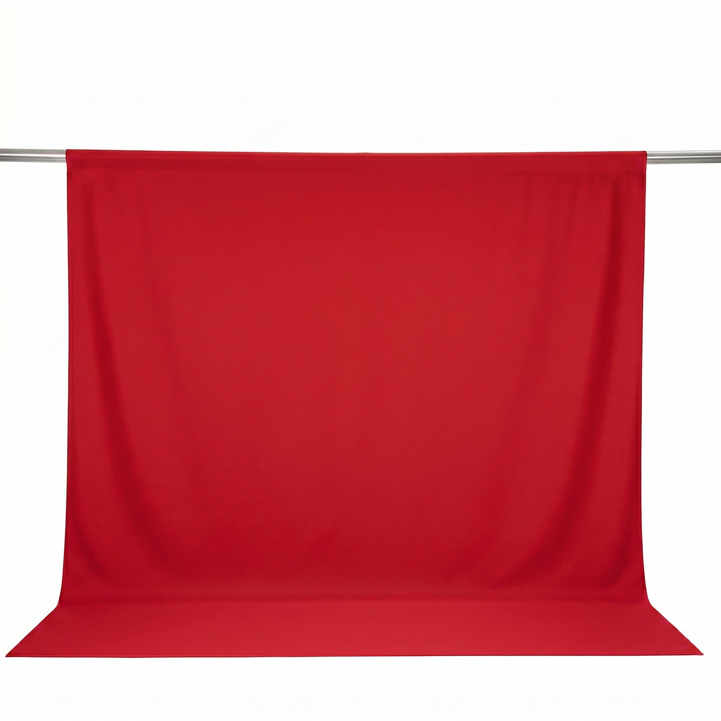 Scuba Polyester Event Backdrop Curtain Red 10ftx10ft Durable Flame Resistant Wrinkle-Free Photograph