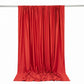 Scuba Polyester Event Backdrop Curtain Red 10ftx10ft Durable Flame Resistant Wrinkle-Free Photograph