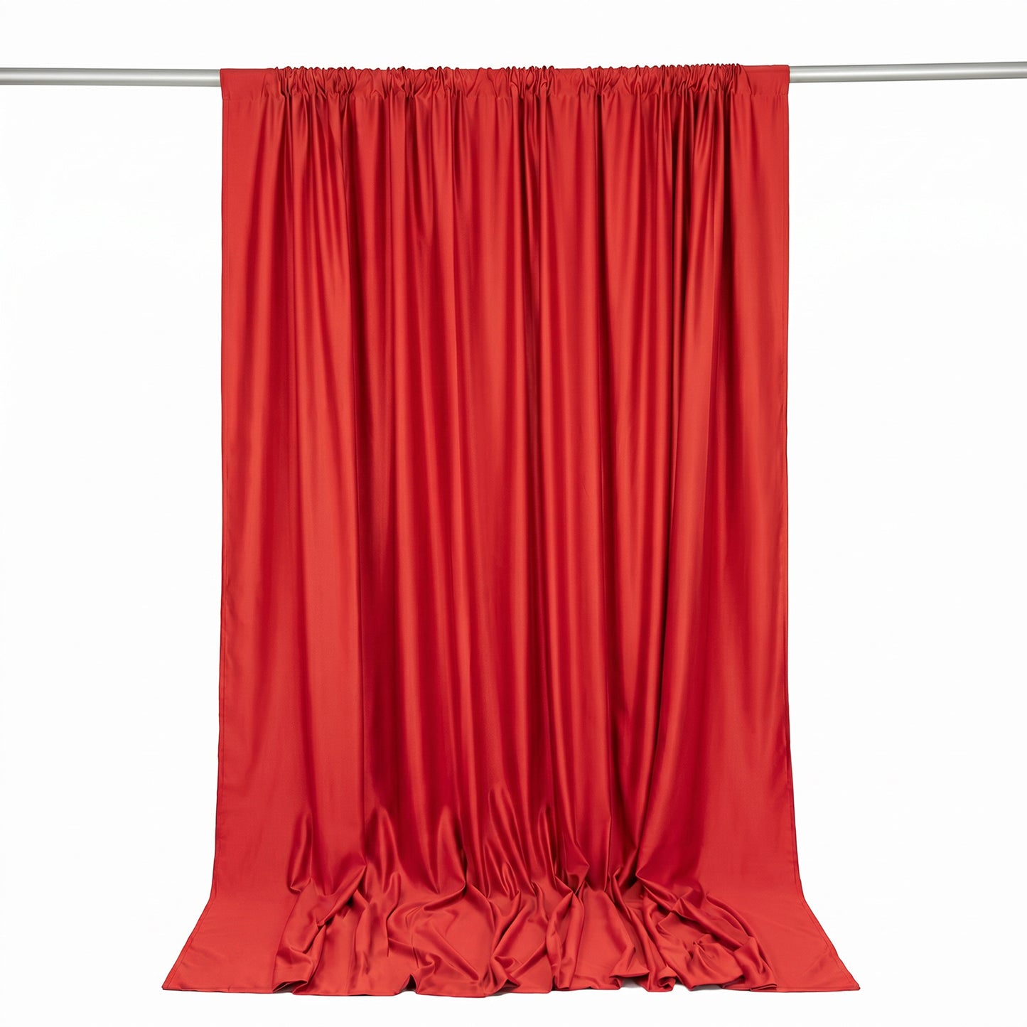 Scuba Polyester Event Backdrop Curtain Red 10ftx10ft Durable Flame Resistant Wrinkle-Free Photograph