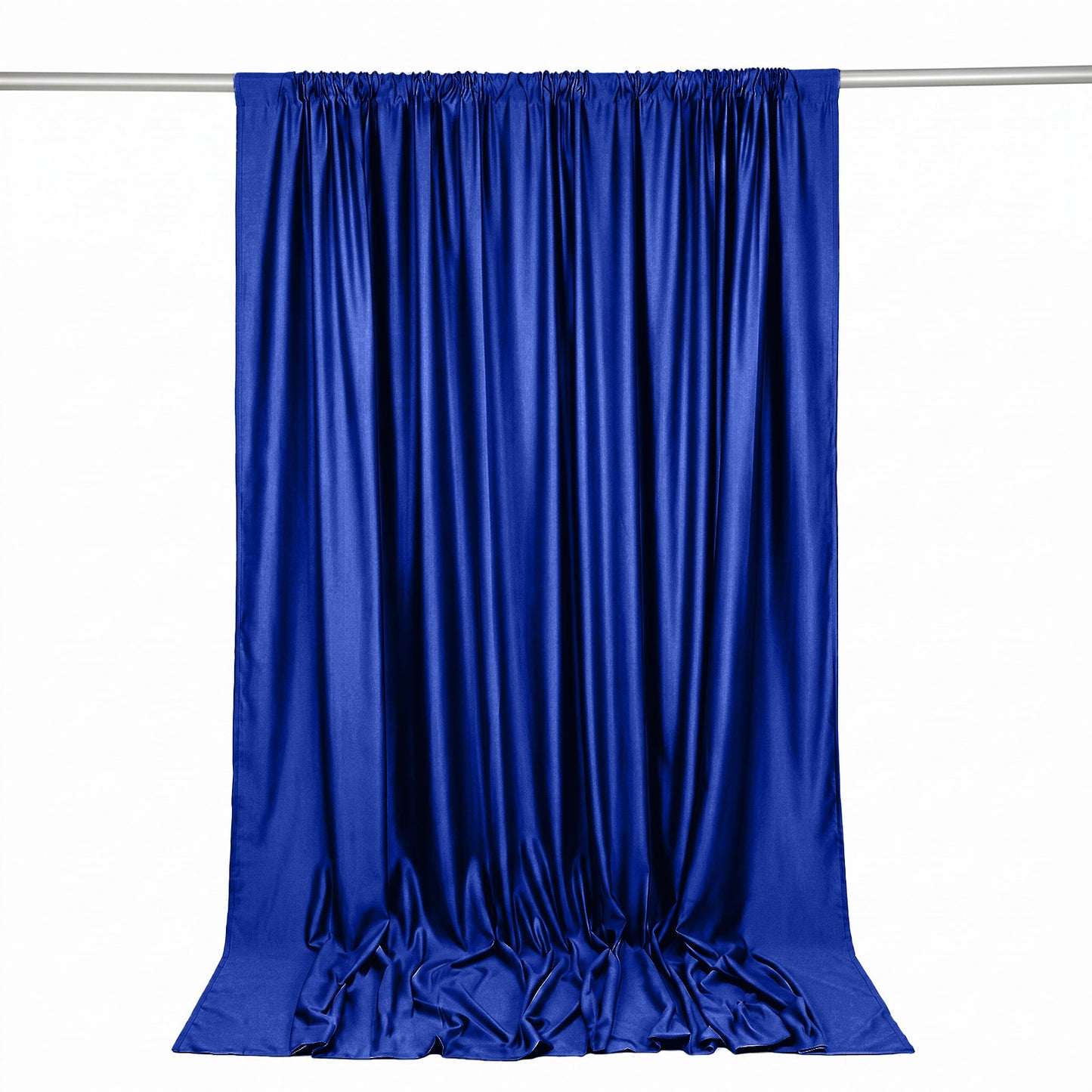 Scuba Polyester Event Backdrop Curtain Royal Blue 10ftx10ft Durable Flame Resistant Wrinkle-Free Pho