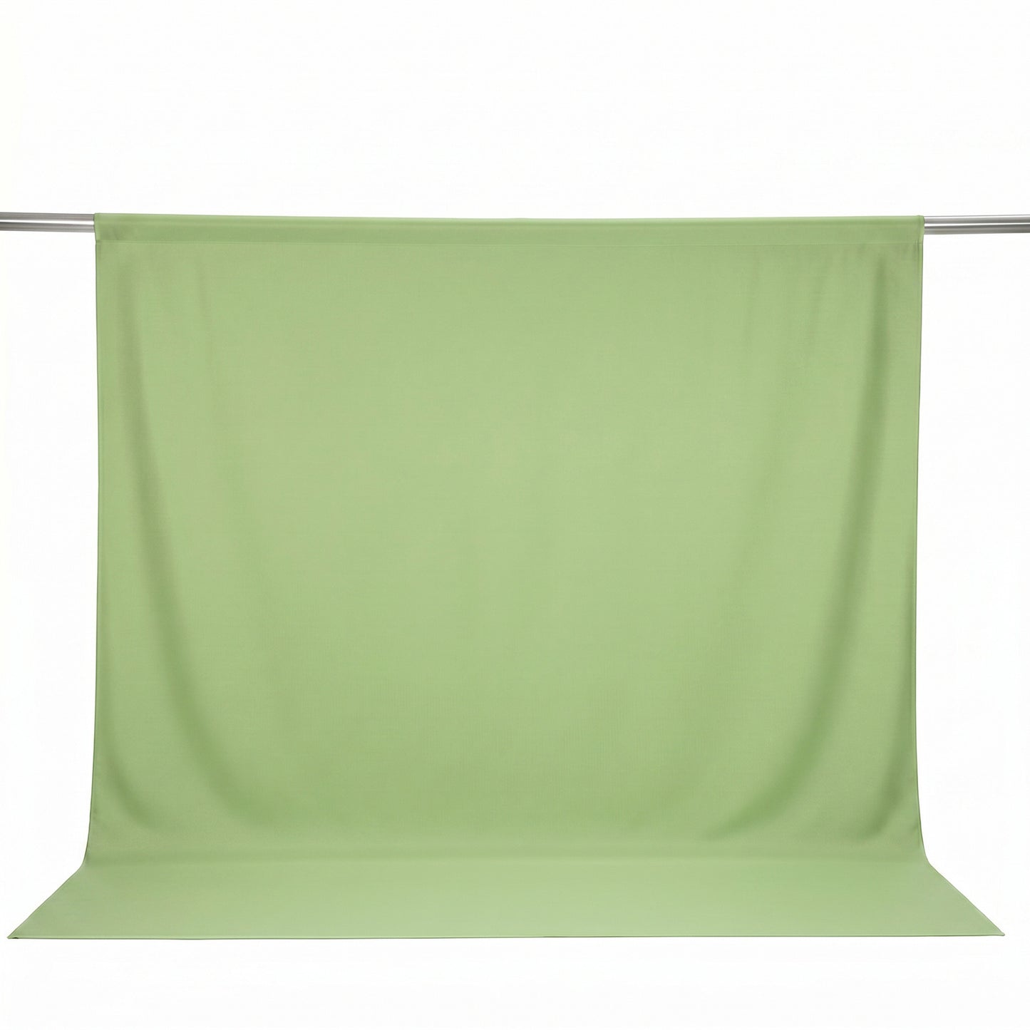 Scuba Polyester Event Backdrop Curtain Sage Green 10ftx10ft Durable Flame Resistant Wrinkle-Free Pho