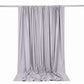 Scuba Polyester Event Backdrop Curtain Silver 10ftx10ft Durable Flame Resistant Wrinkle-Free Photogr