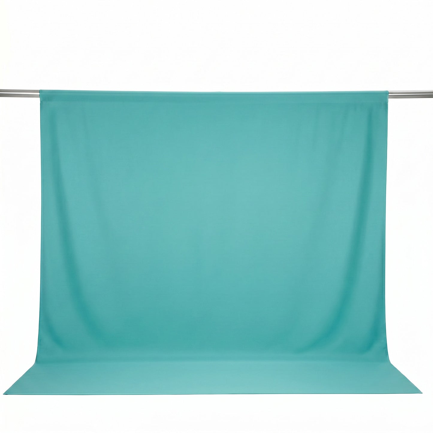 Scuba Polyester Event Backdrop Curtain Turquoise 10ftx10ft Durable Flame Resistant Wrinkle-Free Phot